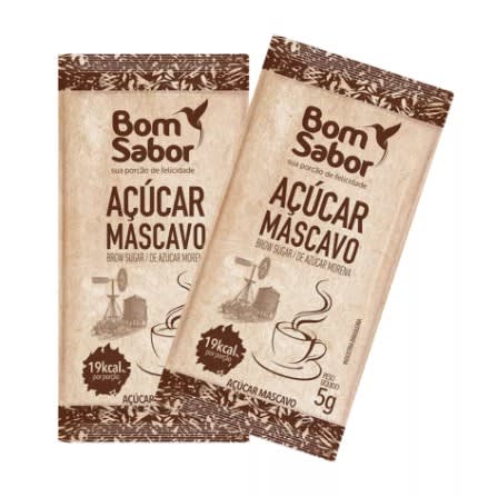 Açúcar Mascavo Bom Sabor Sachê de 5g caixa com 200Un - 1 Unidade